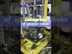 Prueba del cilindro de la rueda de cadena