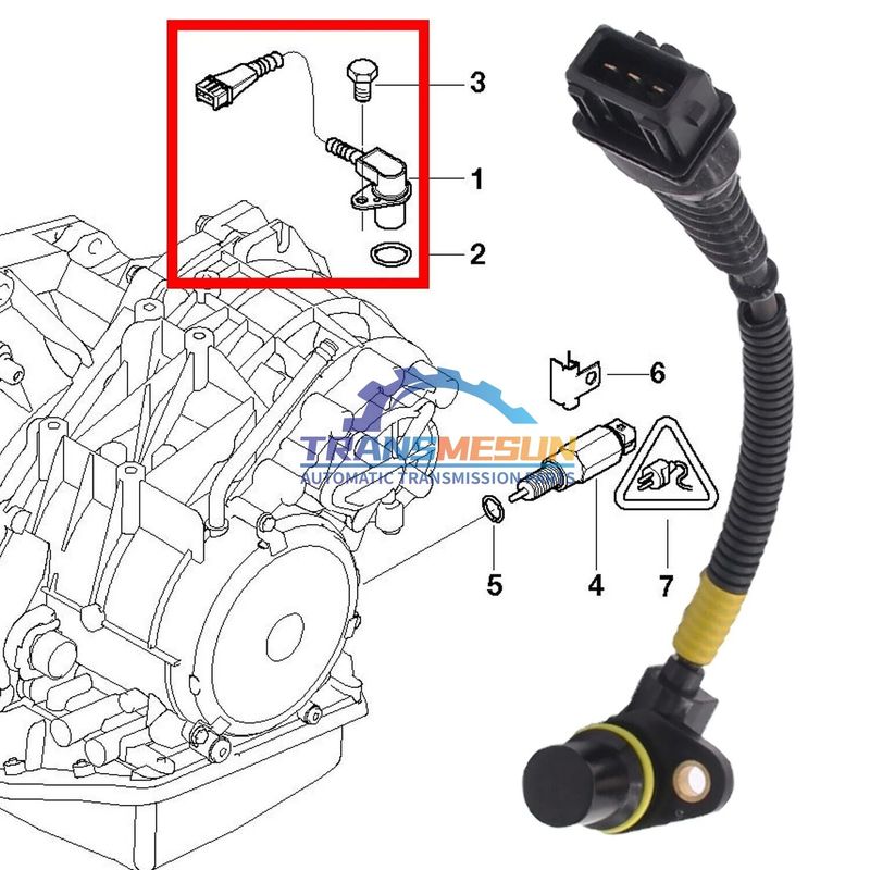 Sensor de velocidad de transmisión 24357518732 para el Mini Cooper R50 R52 1.6L GACVT16Z